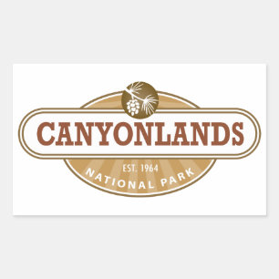 Sticker Rectangulaire Parc national des Canyonlands Utah