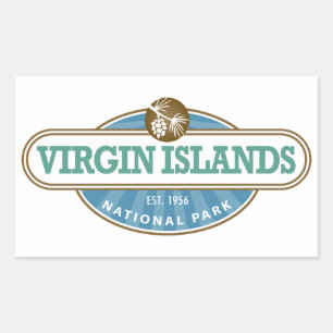 Sticker Rectangulaire Parc national des Îles Vierges