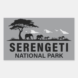 Sticker Rectangulaire Parc national du Serengeti Tanzanie