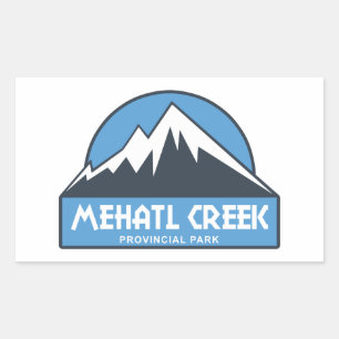 Sticker Rectangulaire Parc provincial de Mehatl Creek