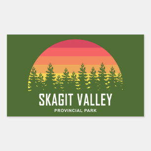Sticker Rectangulaire Parc provincial de Skagit Valley