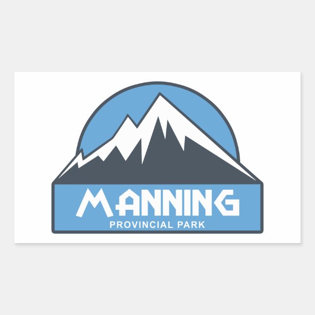 Sticker Rectangulaire Parc provincial Manning (Devant)