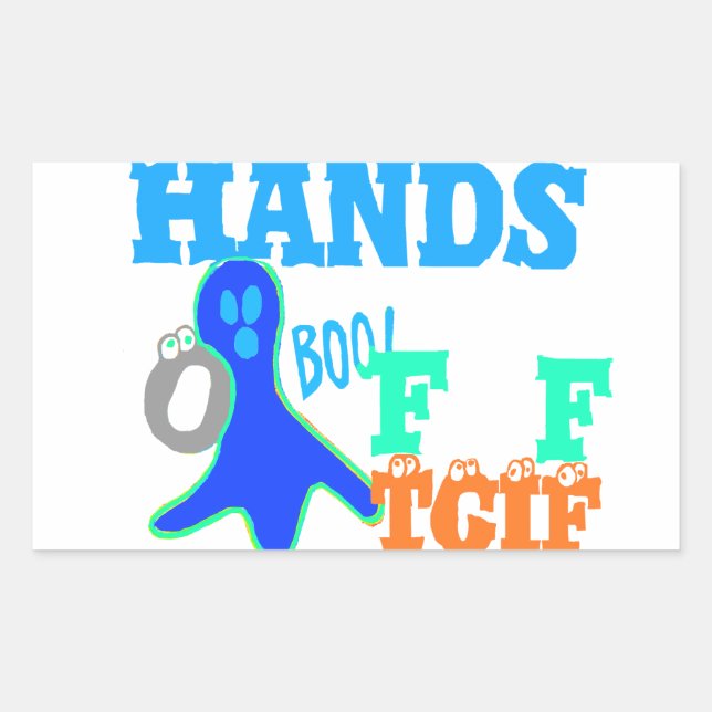 Sticker Rectangulaire Parfait Boo ! TGIF Merci Dieu Son Vendredi Hakuna  (Devant)