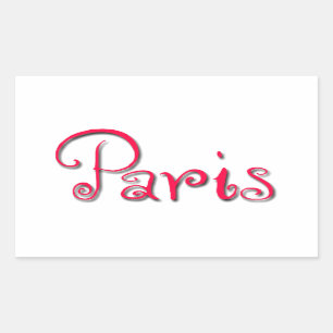 Sticker Rectangulaire Paris