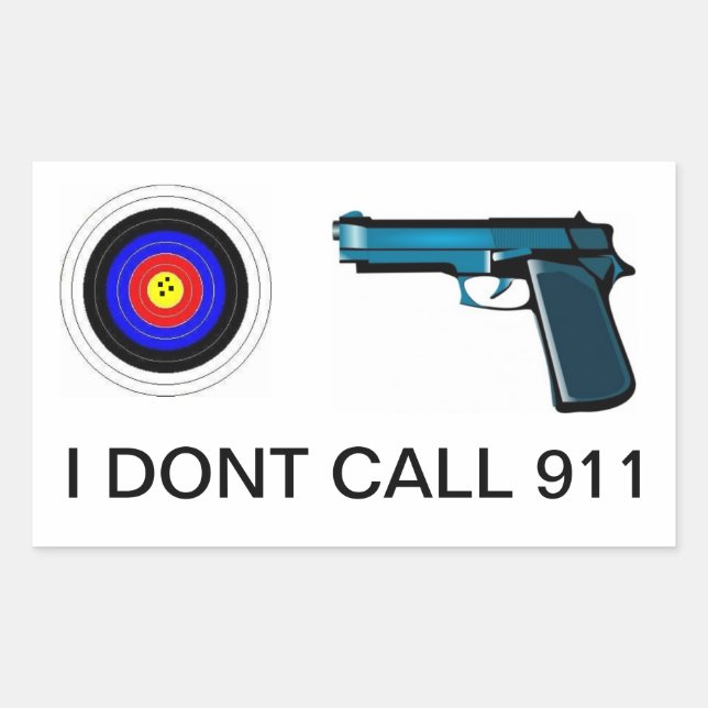 Sticker Rectangulaire Pas d'accueil (Devant)