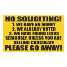 Pas de sollicitation