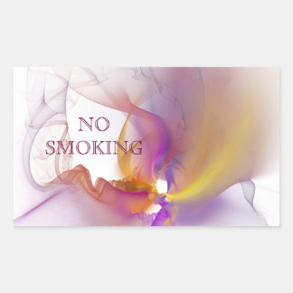 Sticker Rectangulaire Pas de tabac