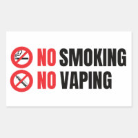 Pas de tabagisme Pas de Vapin