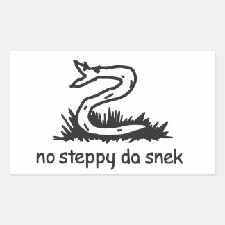 Sticker Rectangulaire Pas D'Étape La Profondeur