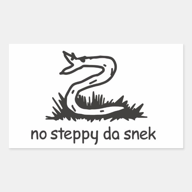 Sticker Rectangulaire Pas D'Étape La Profondeur (Devant)