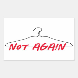 Sticker Rectangulaire Pas encore Wire Hanger Pro Choice