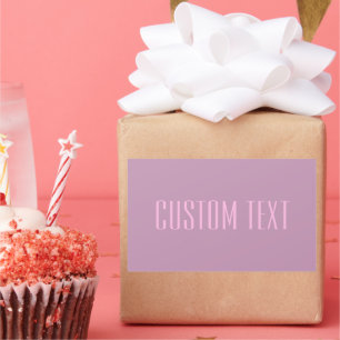 Sticker Rectangulaire Pastel Purple & Pink clair Texte modifiable mode