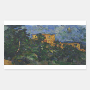 Sticker Rectangulaire Paul Cezanne - Château Noir
