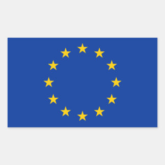 Sticker Rectangulaire pavillon de l'UE