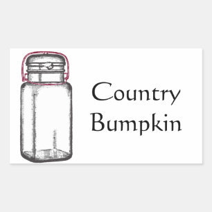 Sticker Rectangulaire Pays Bumpkin