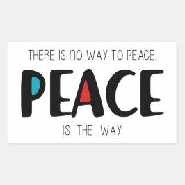 Sticker Rectangulaire Peace 2