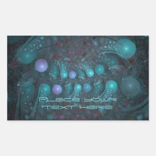 Sticker Rectangulaire Peau Alien 001 (Devant)