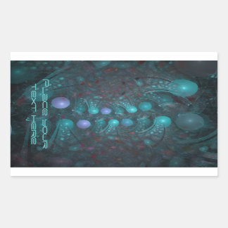 Sticker Rectangulaire Peau Alien 001