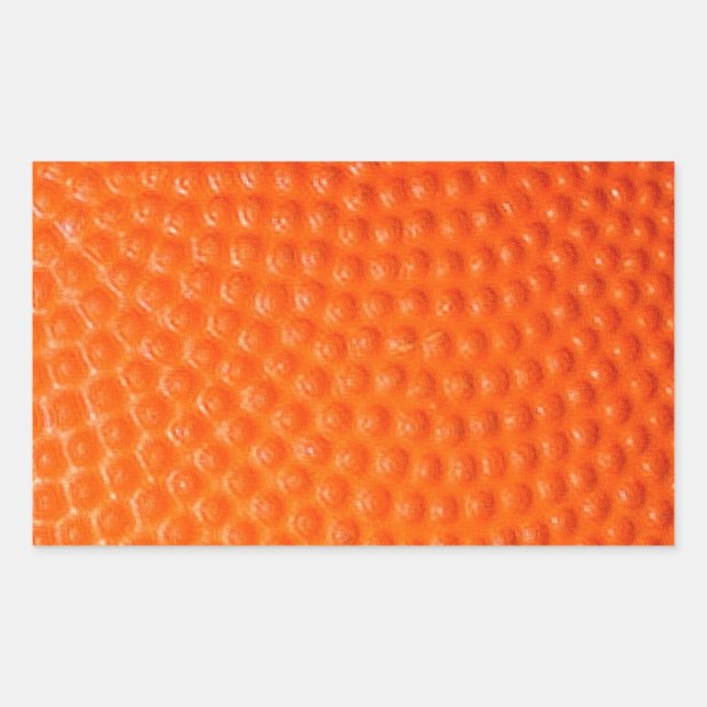 Sticker Rectangulaire Peau de fermeture du basket-ball (Devant)