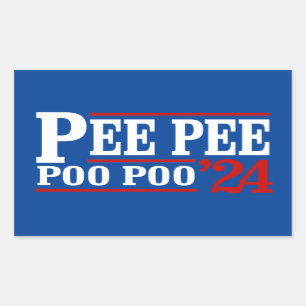 Sticker Rectangulaire Pee Pee Poo Poo 2024