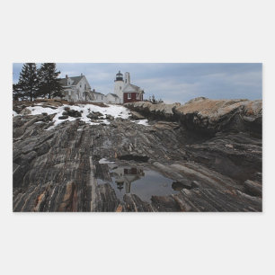 Sticker Rectangulaire Pemaquid point Lighthouse