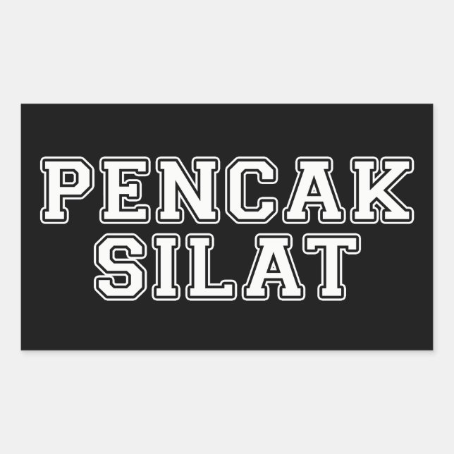 Sticker Rectangulaire Pencak Silat (Devant)