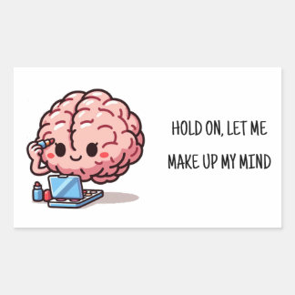 Sticker Rectangulaire Pensez