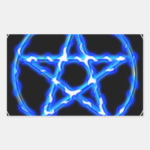 Sticker Rectangulaire Pentagramme éthéré