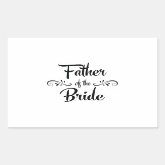 Sticker Rectangulaire Père de la mariée Dîner de répétition amusant