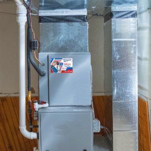 Sticker Rectangulaire Personnaliser Chauffage Système de chauffage Répar