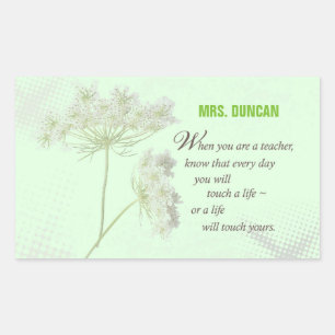 Sticker Rectangulaire Personnaliser, Merci de jour de reconnaissance de