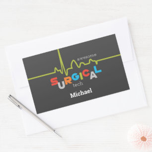Sticker Rectangulaire Personnaliser, Semaine de la technologie chirurgic