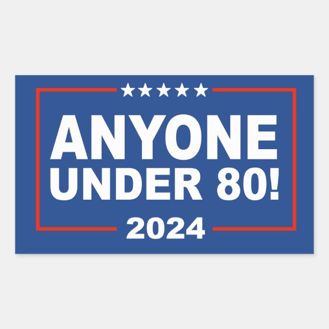 Sticker Rectangulaire Personne de moins de 80 ans en 2024 (Devant)
