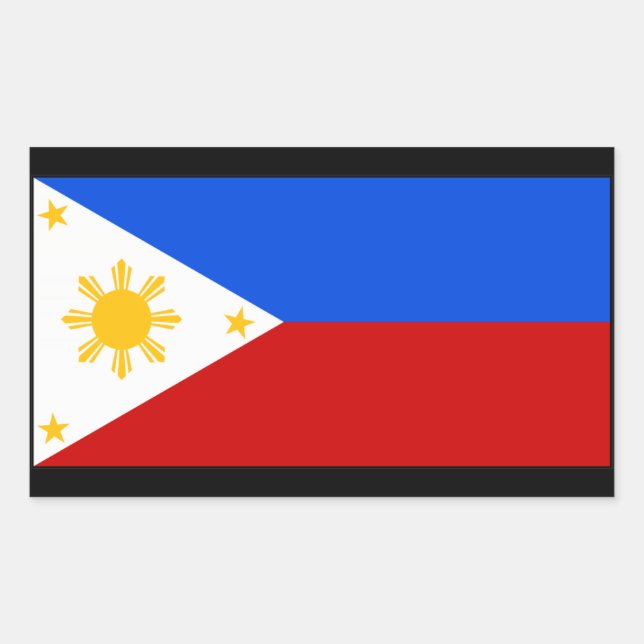 Sticker Rectangulaire Philippines (Devant)