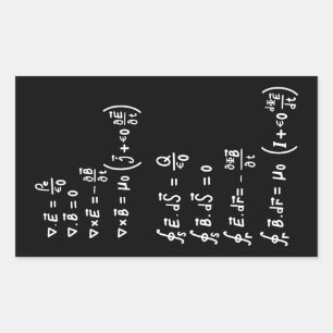 Sticker Rectangulaire Physique Math Formule Étudiants Enseignant Invitat