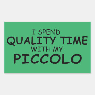Sticker rectangulaire Piccolo Time Quality