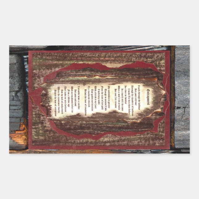 Sticker Rectangulaire Pièce (Devant)