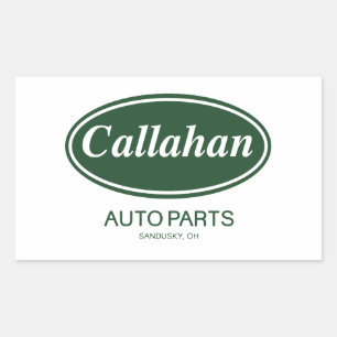 Sticker Rectangulaire Pièces d'auto de Callahan
