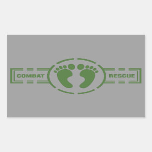 Sticker Rectangulaire Pieds verts de l'autocollant   de rondeau de