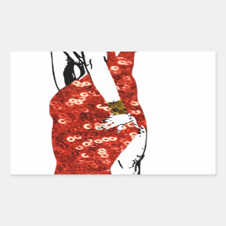 Sticker Rectangulaire pin up