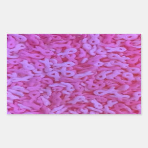Sticker Rectangulaire Pink Ribbon cancer du sein sprinks