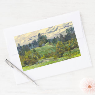 Sticker Rectangulaire Pins peinture aquarelle