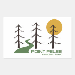 Sticker Rectangulaire Piste du parc national de la Pointe-Pelée