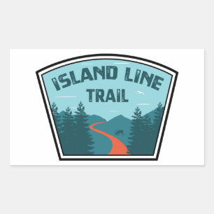 Sticker Rectangulaire Piste Island Line