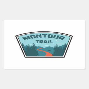 Sticker Rectangulaire Piste Montour