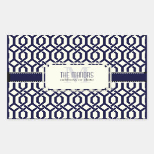 Sticker Rectangulaire PixDezines trellis kew/couleurs do-it-yourself
