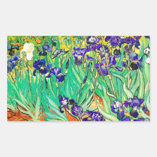 Sticker Rectangulaire PixDezines van gogh iris/st. remy