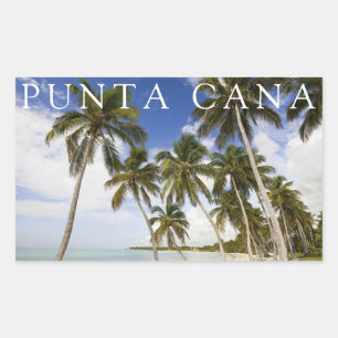 Sticker Rectangulaire Plage à Punta Cana   République dominicaine