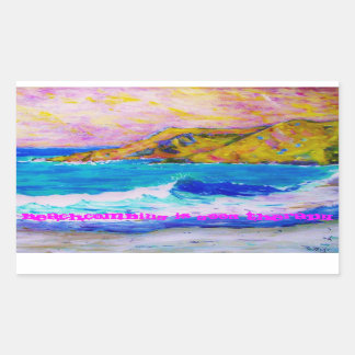 Sticker Rectangulaire plage combi est une bonne thérapie