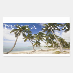 Sticker Rectangulaire Plage de Punta Cana   République dominicaine